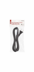 Kabel flexo guma 2x1,5mm, černá, 3m S03330