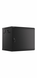 LANBERG WF01-6409-00B LANBERG RACK CABINET 19” WALL-MOUNT 9U/600X450 FOR SELF-ASSEMBLY WITH METAL DOOR BLACK (FLAT PACK)