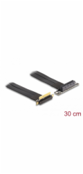 Delock Riser karta PCI Express, ze zástrčky x4 90° pravoúhlý na slot x4 90° pravoúhlý, s kabelem, délka 30 cm