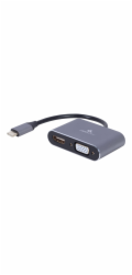 Cablexpert A-USB3C-HDMIVGA-01 USB grafický adaptér Šedá