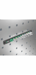 Wera "Zásuvkový magnetický pásek B 4 Sada zásuvek Zyklop 3/8"""