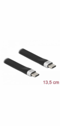 Delock USB 3.2 Gen 2, FPC plochý stuhový kabel, USB Type-C na USB Type-C, 13,5 cm, PD 3 A E-Marker