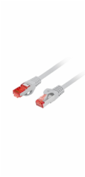 LANBERG Patch kabel CAT 6 S-FTP, AWG 26/7, LSZH, měď, šedý, 1,5m