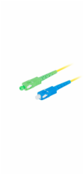 LANBERG optický patch cord SM SC/APC-SC/UPC simplex 3m LSZH G657A1 průměr 3mm, barva žlutá