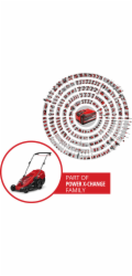 Einhell Akumulátorová sekačka na trávu GE-CM 36/43 Li M - Solo, 36 V (2x18 V) (červená/černá, bez baterie a nabíječky)