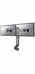 Neomounts FPMA-D860DBLACK /Držák displeje/na stůl/10-27"/svorka+průchodka/VESA 100X100/nosn.2x7kg/2 displeje/černý