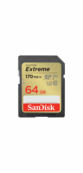 SanDisk SDXC karta 64GB Extreme (170 MB/s Class 10, UHS-I U3 V30)