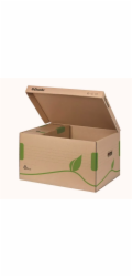 LEITZ Esselte ECO archivační kontejner s víkem, na krabice 80/100 mm, hnědá
