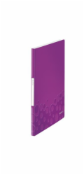 LEITZ Katalogová kniha  WOW, PP, 20 kapes, purpurová