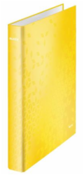 LEITZ Kroužkový pořadač  WOW, A4+, 2DR/25mm, žlutá