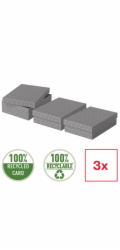 Esselte Home, set 3 ks, velikost M nízký, šedá