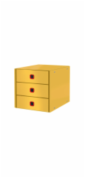 LEITZ Zásuvkový box  Click&Store COSY, 3 zásuvky, teplá žlutá