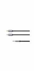 Kabel Jack 3.5mm stereo/2x Cinch 1,8m KRUGER & MATZ KM0310
