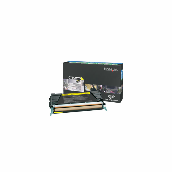 Lexmark C734, C736, X734, X736, X738 Yellow Return Progra...