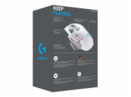 Logitech G502 X PLUS - bezdrôtová herná myš - biela