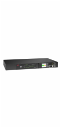 APC NetShelter Rack ATS, 230V, 16A, (8)C13 (1)C19 out, 1U, IEC-320 C20 (2)