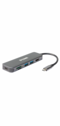 D-Link DUB-2327 USB-C Hub with HDMI and SD/microSD Card Reader, 2x USB3.0, mini docking station