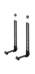 Neomounts AWL29-650BL1/Držák na reproduktor/ nad/pod držák obrazovky/nosn. 15kg/hloubka 7,7-21 cm/černá