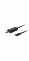 Lanberg USB-C(M)->DisplayPort(M) kabel 1m 4K 60Hz černá