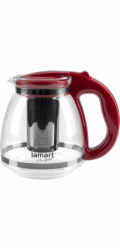 Lamart LT7074 Konvice na čaj VERRE 1,5 l, červená