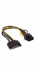 Akyga adaptér SATA /PCI-Express 6+2-pin