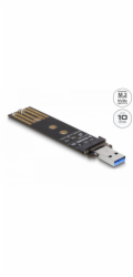 Delock - Adaptér rozhraní - M.2 - M.2 Card (PCIe NVMe & SATA) - USB 3.2 (Gen 2)