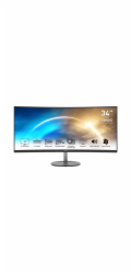MSI monitor PRO MP341CQ, 34" zakřivený /3440x1440 (UWQHD)/VA LED/1ms/3000:1/300cd/m2/100Hz /2 x HDMI/DP/černý