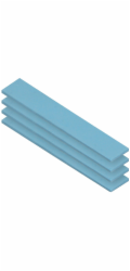 ARCTIC TP-3 Thermal Pad 120 x 20 x 1,5 mm 4 ks ACTPD00057A ARCTIC teplovodivá podložka - TP-3 120 x 20 x 1,5 / 4 pack