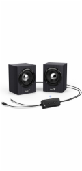 GENIUS repro SP-HF385BT/ 2.0/ Bluetooth 5.0/ 4W/ dřevěné/ černé