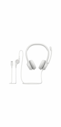 Logitech H390 USB Computer Headset, Off-White