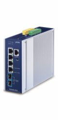 Planet IGS-6325-4T2X průmyslový L3 switch, 4x1Gb, 2x10Gb SFP+, 9-48VDC, -40~75°C, IP30, fanless