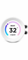 NZXT vodní chladič Kraken 280 ELITE RGB / 2x140mm RGB fan / 4-pin PWM / LCD disp. / 6 let / bílý