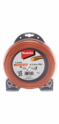 Makita E-01806 struna nylonová 2,4mm, oranžová, 30m, speciální pro aku stroje