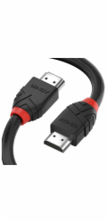 Lindy Anthra Line - HDMI kabel - HDMI samec na HDMI samec - 0,5 m - trojitá izolace - černá - kulatá, podpora Dolby DTS-HD Master Audio, podporuje 8K 60 Hz (7680 x 4320)