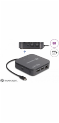 Delock Thunderbolt 3 Mini Dokovací stanice 8K - DisplayPort / HDMI / USB / LAN / Audio / PD 3.0