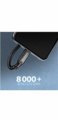 AXAGON BUCM32-CF10AB prodlužovací kabel USB-C (M) <-> USB-C (F), 1m, USB 20Gbps, PD 240W 5A, 8K HD, ALU, oplet, černý