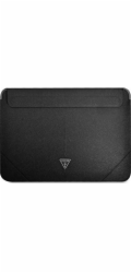 Guess Saffiano Triangle Metal Logo Púzdo na MacBook 13/14" čierne