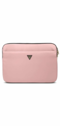 Guess pouzdro 13" růžové nylonové trojúhelníkové logo Noste své zařízení v moderním originálním Guess designovaném příslušenství, z vysoce kvalitních materiálů