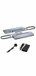 i-Tec C31FLAT2PDPRO i-tec USB-C Metal Ergonomic 4K 3x Display Docking Station, PD 100W