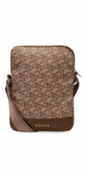 Guess Pouch 10" G Cube Stripe Brown Taška byla navržena pro notebooky nebo tablety s úhlopříčkou obrazovky 10" a menší. Kolekce G Cube podepsaná módním domem Guess