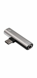 Akyga adaptér USB-C (m)  na USB-C (f) / Jack 3.5mm DAC