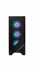 MSI skříň MAG FORGE 320R AIRFLOW/ bez zdroje/ levé temperované sklo/ 4x 120 mm A-RGB fan/ 2x USB3.2/ černá