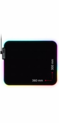 LORGAR podložka pod myš STELLER 913 (M), RGB, WP Gameware, 360 x 300 x 3mm