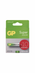 Baterie GP Super AAA, alkalická, mikrotužková (LR03), 10 ks