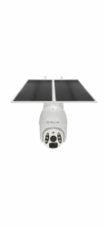 Tellur Smart WiFi Solar Camera P&T 3MP, 2K UltraHD, PIR, 20W solar panel, white