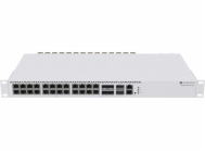 MikroTik Cloud Router Switch CRS326-4C+20G+2Q+RM 650MHz, 2x 40 Gbps QSFP+, 20x 2,5 Gbps LAN, 4x Combo, L6, 2x PSU,1U