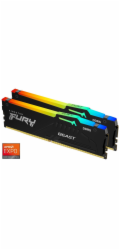 KINGSTON DIMM DDR5 32GB (Kit of 2) 6800MT/s CL34 Non-ECC FURY Beast RGB EXPO, Černá