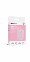 Verbatim Wireless Powerbank Charge  n  Go 10.000mAh (rosa, Qi, PD 3.0, Quick Charge 3.0)