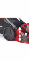 Einhell Akumulátorová sekačka na trávu Professional GP-CM 36/52 S Li BL, 36 V (2x 18 V) (červená/černá, 4x Li-ion baterie 5,2 Ah, s pohonem zadních kol Vario Speed)