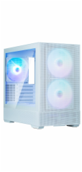 Zalman skříň P30 AIR White / miniT / 3x140mm fan ARGB / USB 3.0 / USB-C / temperované sklo / mesh panel / bílá